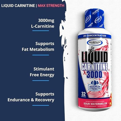 liquid l carnitine watermelon 3000mg Gold Nutrition L-Carnitine 3000 Ampoules x20 Nutrex L-Carnitine 3000 is a