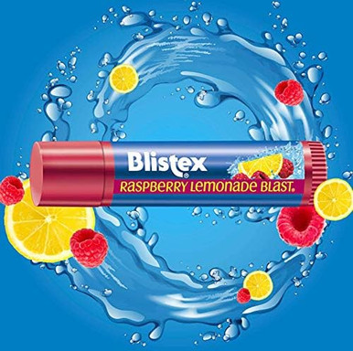 Blistex Raspberry Lemonade Blast Lip Balm 0.15 Oz. Moisturizes ...