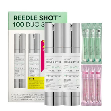 VT COSMETICS Reedle Shot 100 Duo Set with Collagen & Retinol