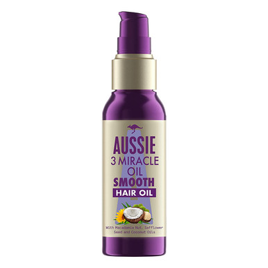 Aussie Smooth Hair Oil with Coconut Oil, Macadamia Nut Oil and ...
