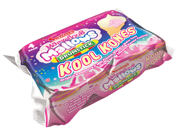 Swizzels Marvellous Mallows Kool Kones - 10 x 4pk (POR 47%)