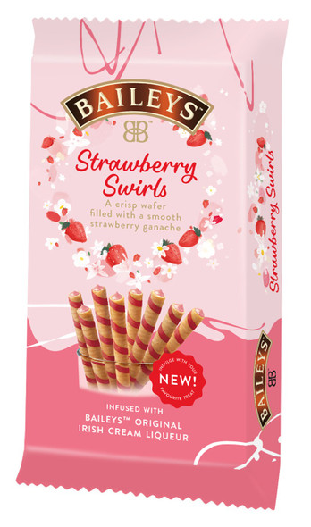 Baileys Strawberry and Cream Wafer Rolls