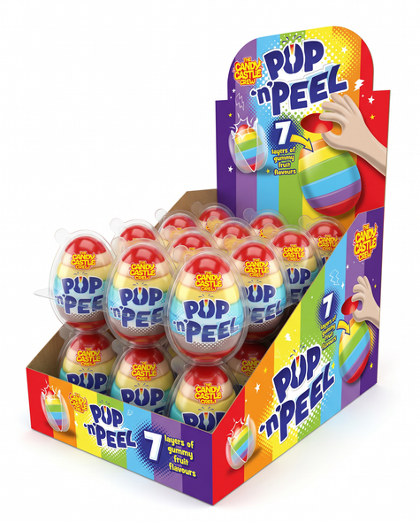 Pop n' Peel Gummy Egg - 4 x 24 x 80g (POR 37%)