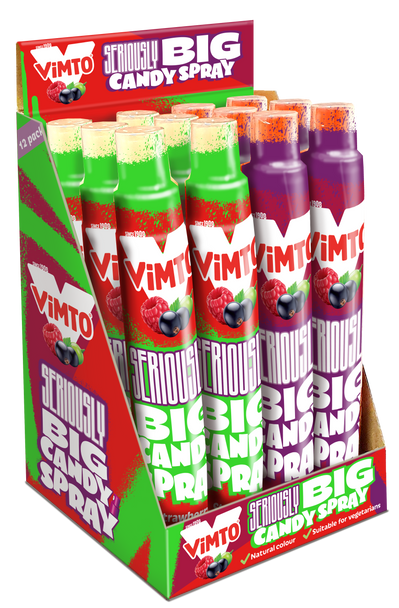 Vimto ® Seriously Big Candy Spray (Strawberry/Cherry) - 9 x 12 x 60ml (POR 37%)