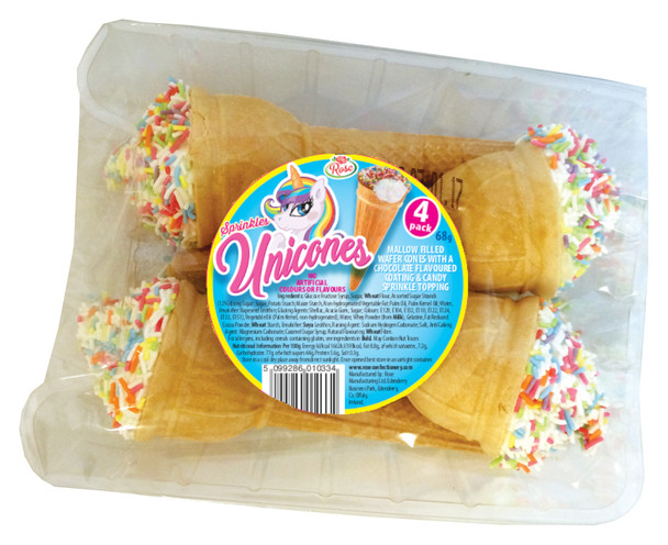 Unicones 4Pk - NO VAT 1 x 28 x 68g (POR 53%)