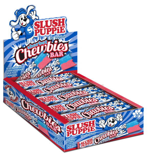 SLUSH PUPPiE ® Chewbies ® Bar Blue Raspberry & Cherry - 8 x 50 x 25g (POR 37%)