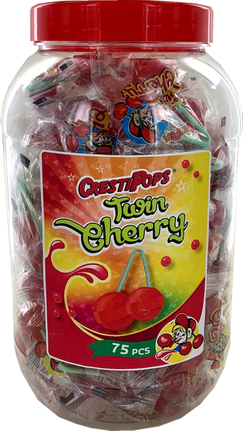 Cresti Twin Cherry Pops - 6 x 75 x 14.5g (POR 37%)