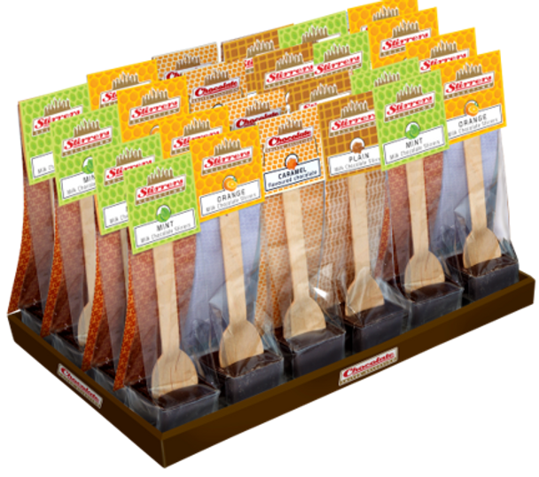 Melting Hot Chocolate Stirrers (new flavours) - 2 x 24 x 20g (POR 50%)