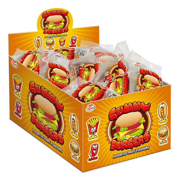 Candy Castle Crew Gummy Burgers - 12 x 24 x 32g (POR 37%)