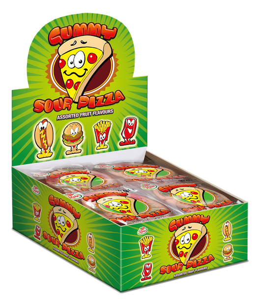 Candy Castle Crew Sour Gummy Pizza - 18 x 24 x 20g (POR 37%)