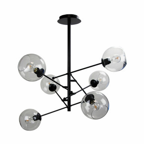 Ripley 6lt Pendant Matt Black