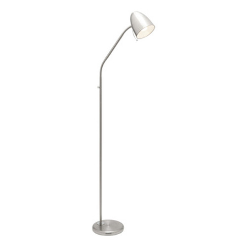 Sara 1lt Adjustable Floor Lamp Brushed Chrome