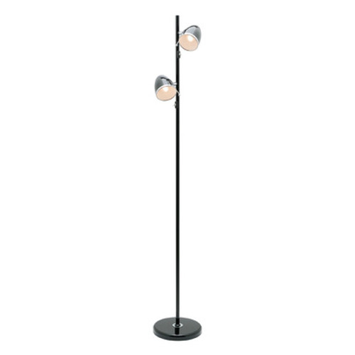 Sara 2lt Floor Lamp Black