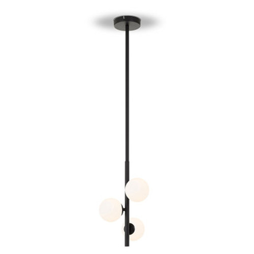 Moran 3lt Pendant Black & Opal