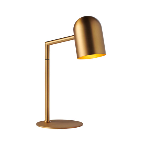 Pia Satin Brass Desk Lamp
