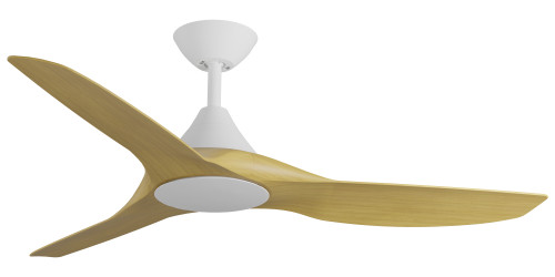 CloudFan 48" (1220mm) DC Ceiling Fan White with Bamboo Blade Set 