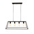 Wainscott 4lt Pendant Black