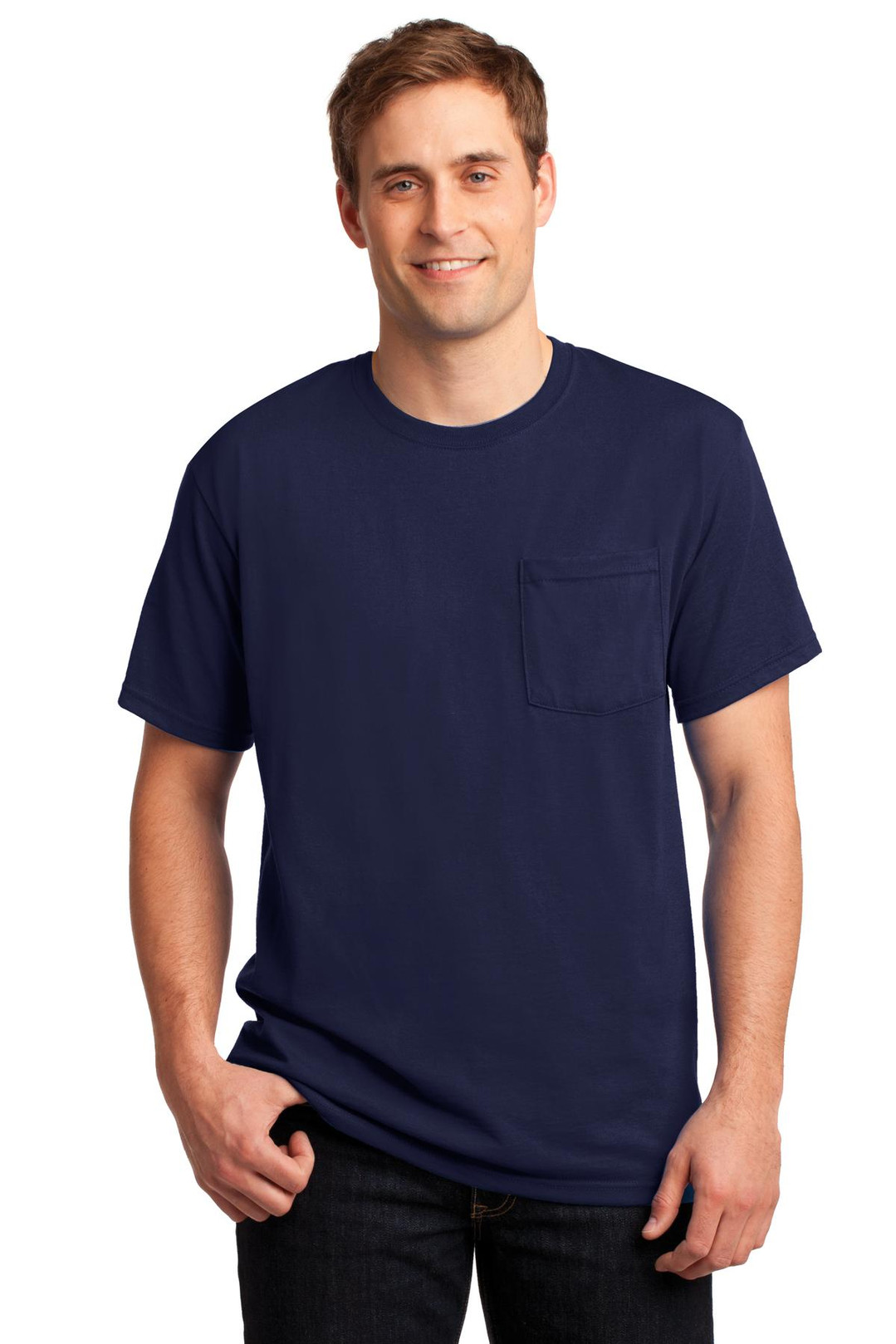 Dri-Power-®--50/50-Cotton/Poly-Pocket-T-Shirt.--29MP-1