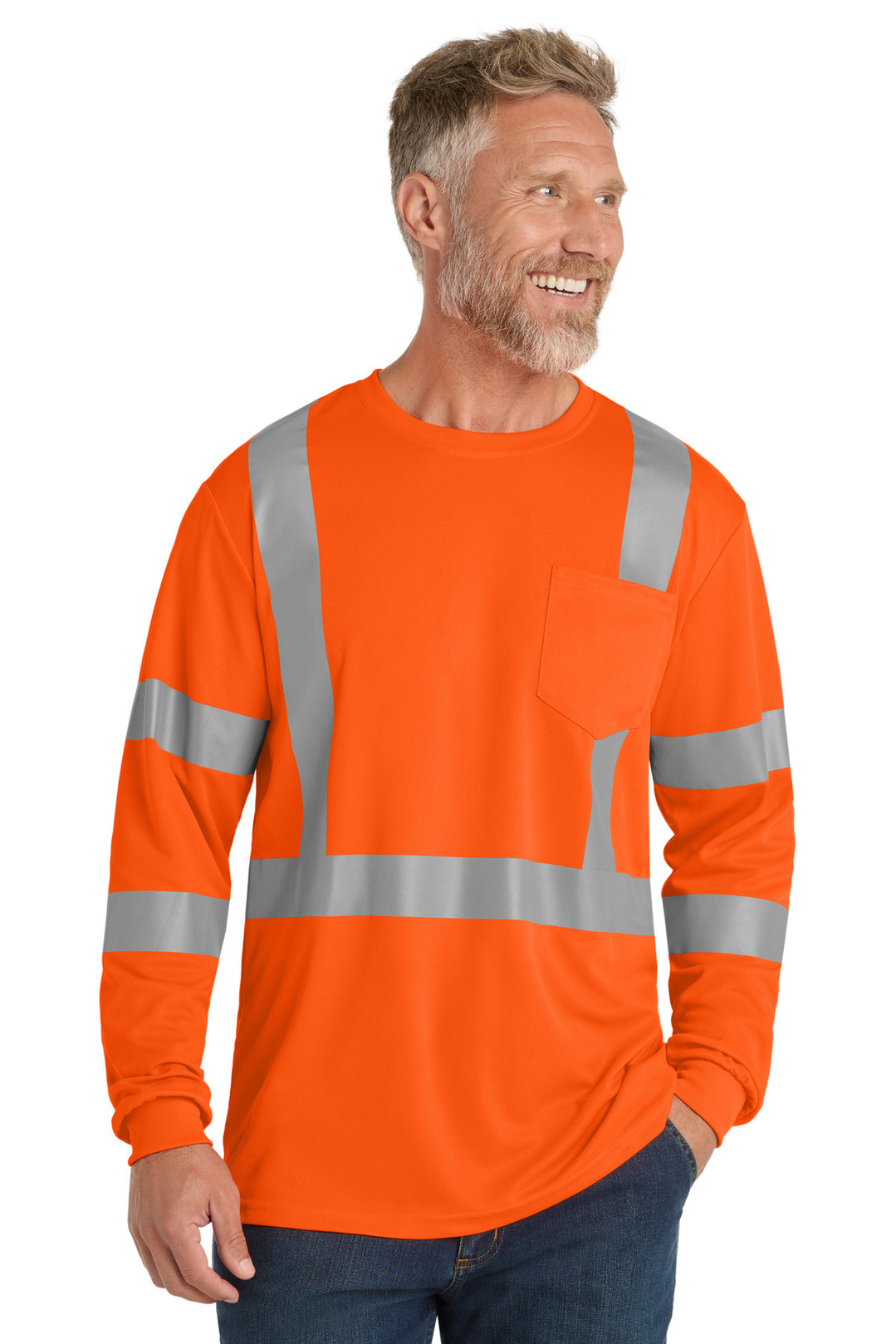 CornerStone--®--ANSI-107-Class-3-Mesh-Long-Sleeve-Tee.-CS203-1