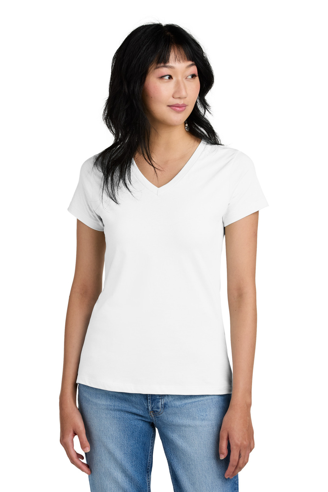 Women's-Perfect-Weight-®--V-Neck-Tee.-DM1170L-1
