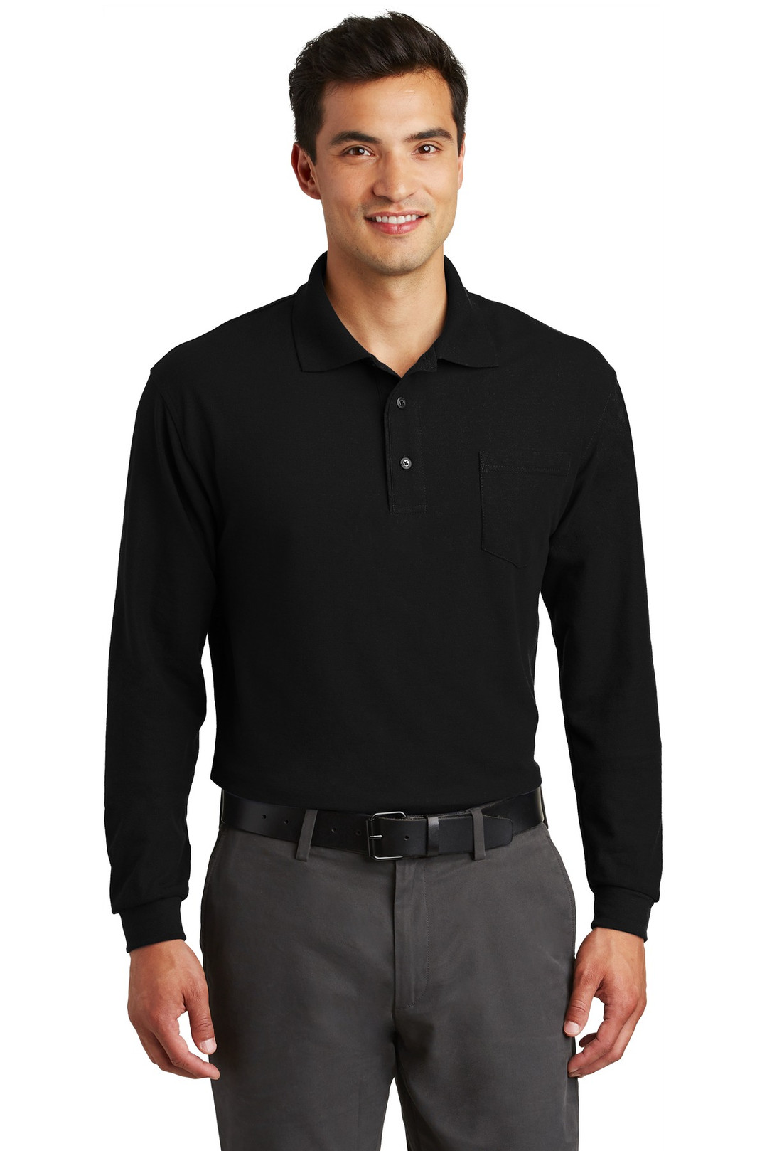 Port-Authority-®--Long-Sleeve-Silk-Touch-Polo-with-Pocket.--K500LSP-1