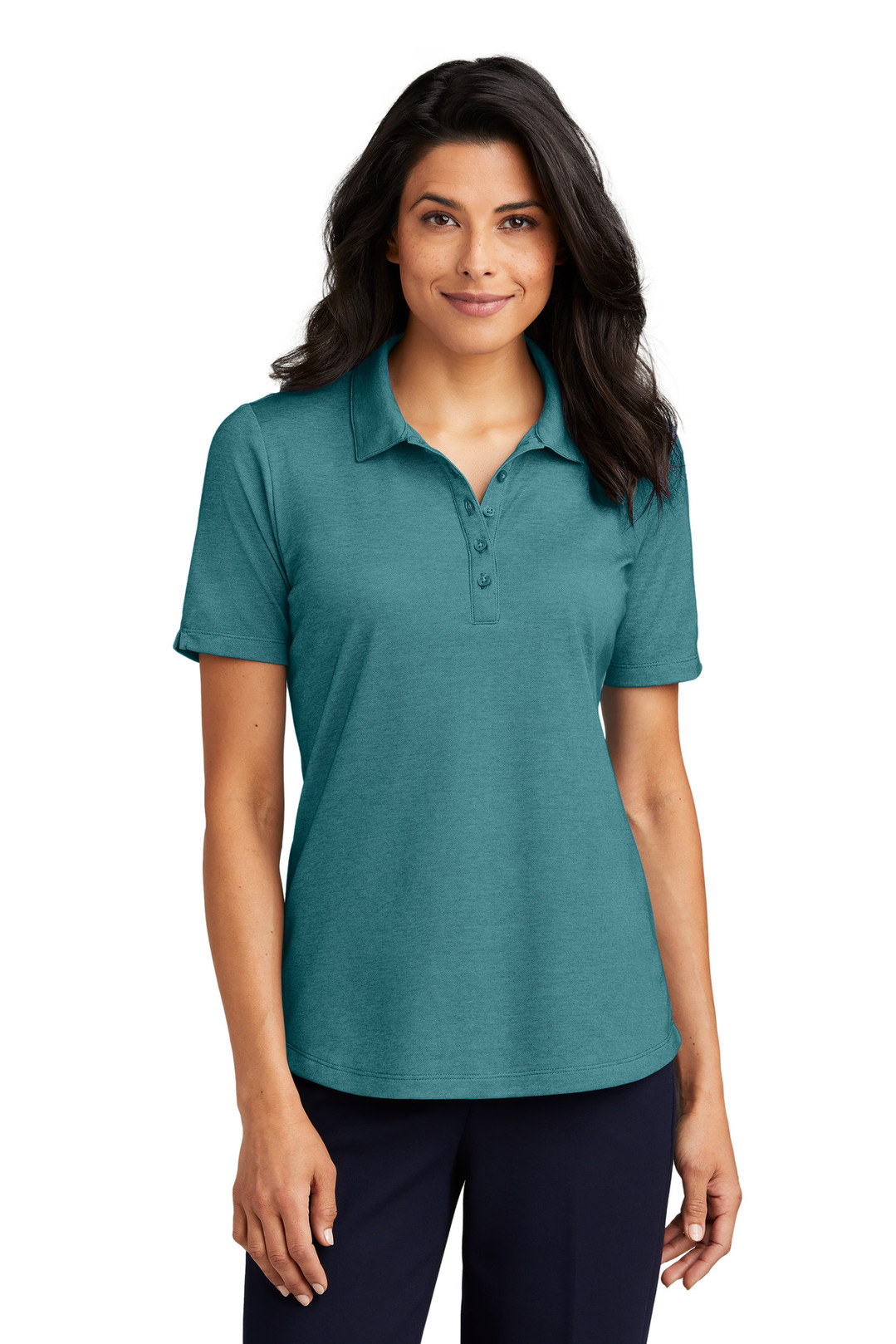Port-Authority-®--Women's-Fine-Pique-Blend-Polo-LK830-1