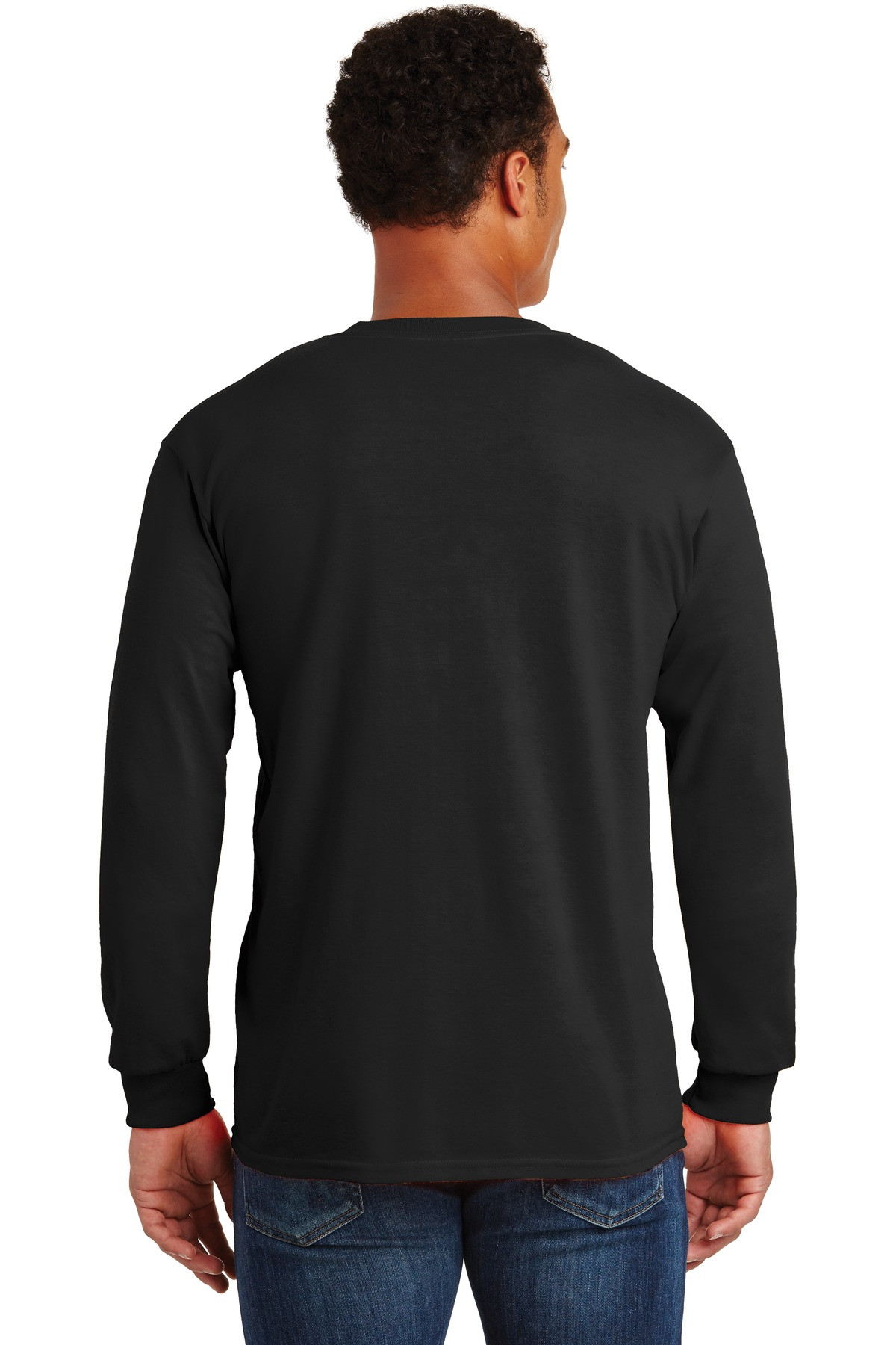 Ultra-Cotton-®--100%-US-Cotton-Long-Sleeve-T-Shirt-with-Pocket.--2410-2