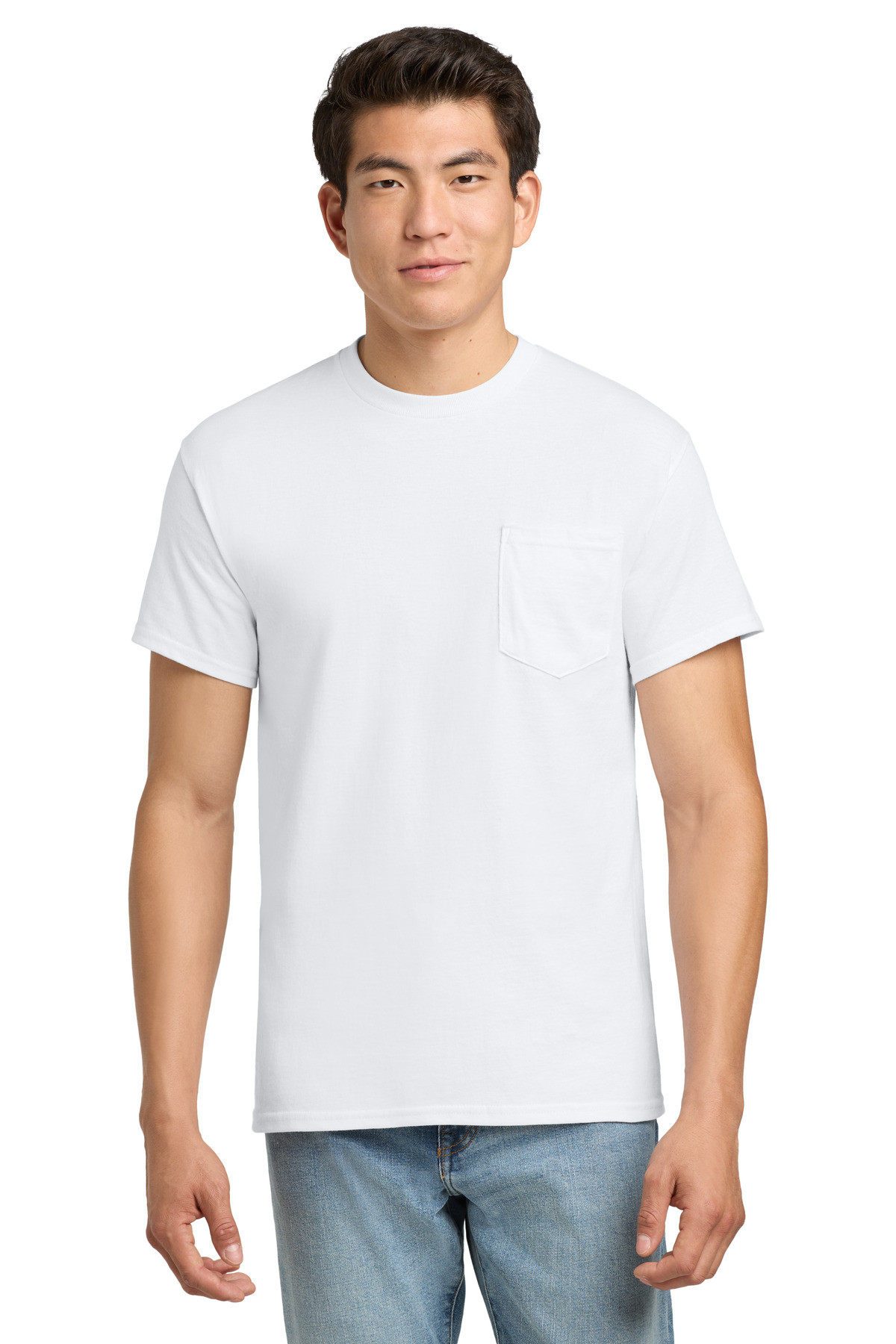 Gildan-®----Ultra-Cotton-®--100%-US-Cotton-T-Shirt-with-Pocket.--2300-3