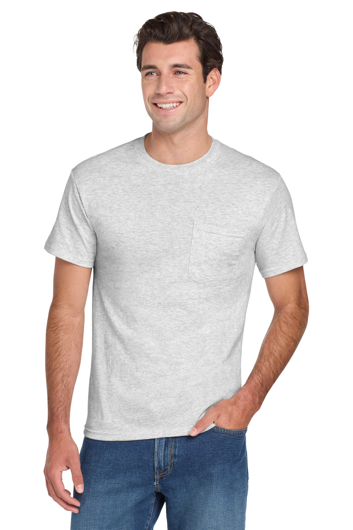 Jerzees-®-----Dri-Power-®--50/50-Cotton/Poly-Pocket-T-Shirt.--29MP-5