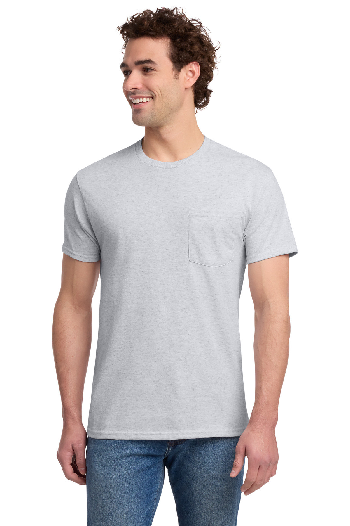 Jerzees-®-----Dri-Power-®--50/50-Cotton/Poly-Pocket-T-Shirt.--29MP-19