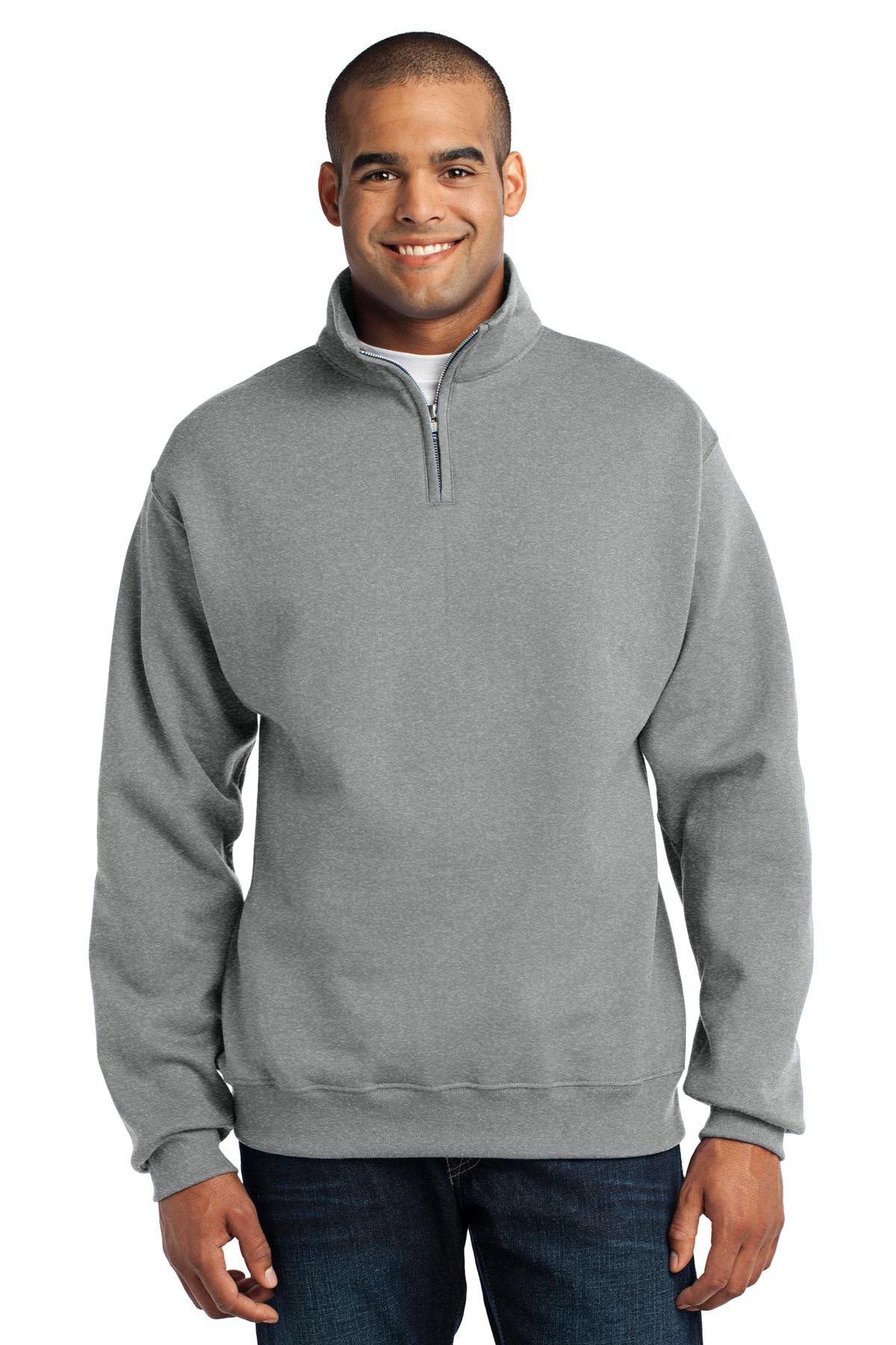 NuBlend-®--1/4-Zip-Cadet-Collar-Sweatshirt.-995M-1