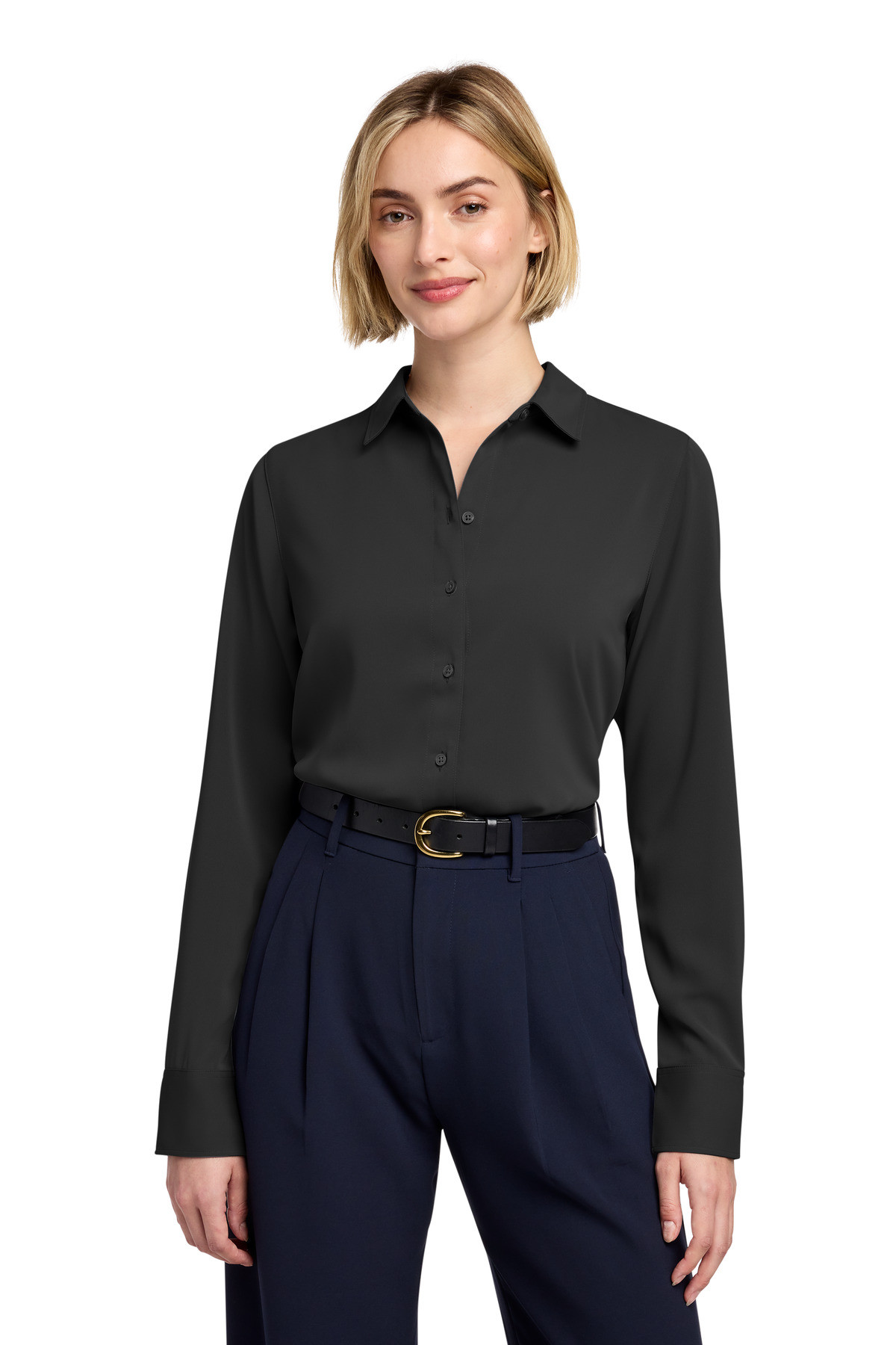 Brooks-Brothers-®--Women's-Full-Button-Satin-Blouse-BB18007-35