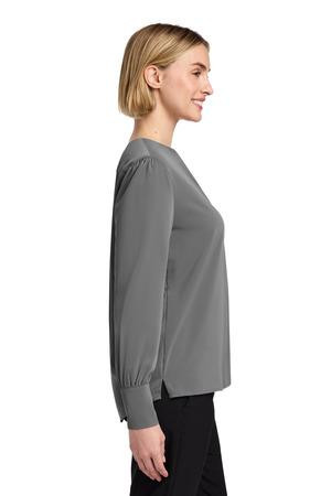 Brooks Brothers ®  Women's Open-Neck Satin Blouse BB18009