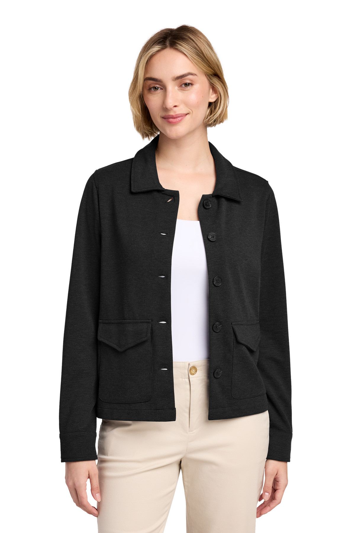 Brooks-Brothers-®--Women's-Mid-Layer-Stretch-Button-Jacket-BB18205-29