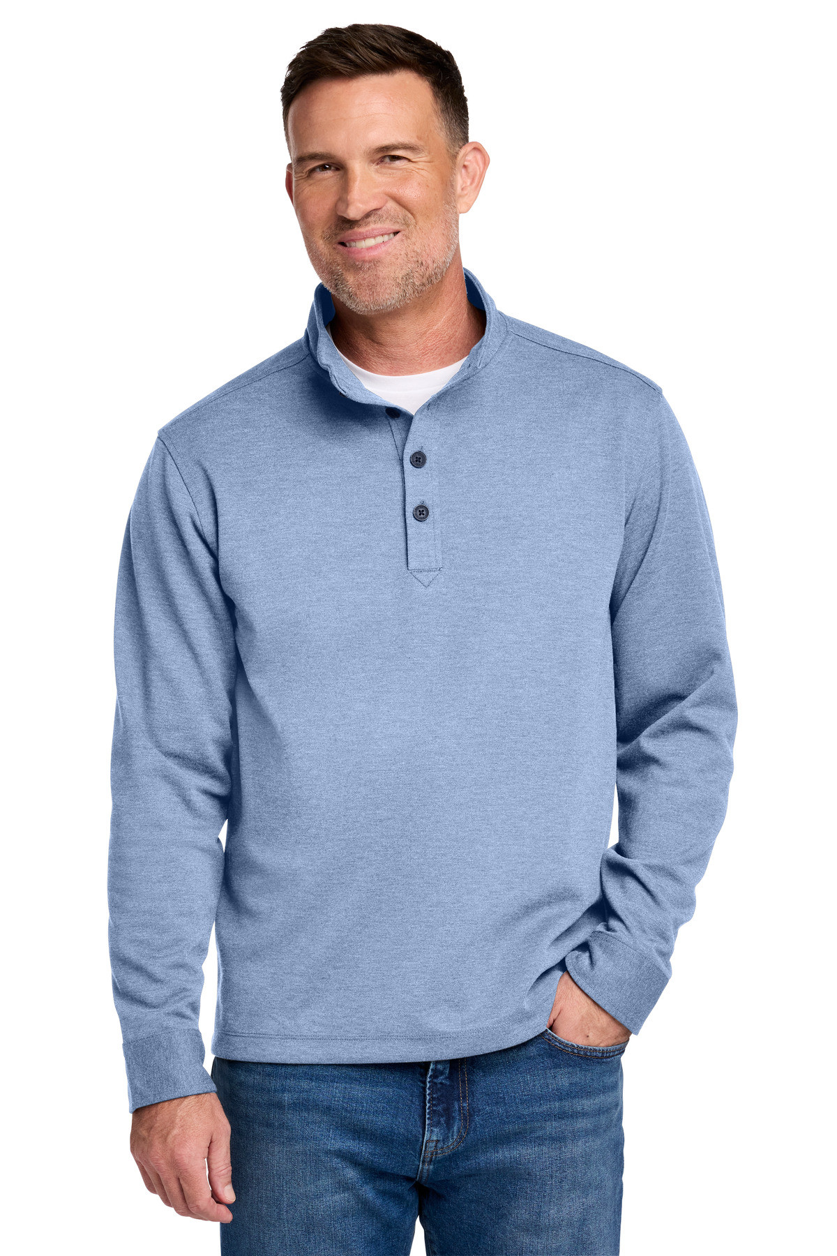 Brooks-Brothers-®--Mid-Layer-Stretch-1/2-Button-BB18202-19