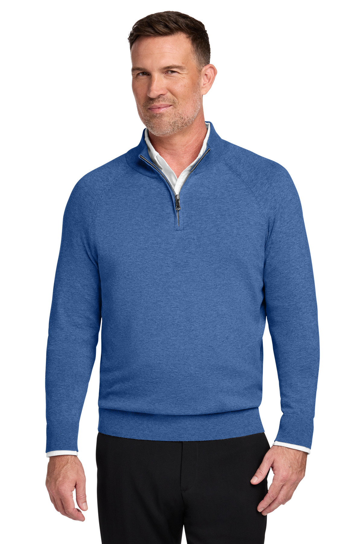 Brooks-Brothers-®--Cotton-Stretch-1/4-Zip-Sweater-BB18402-4