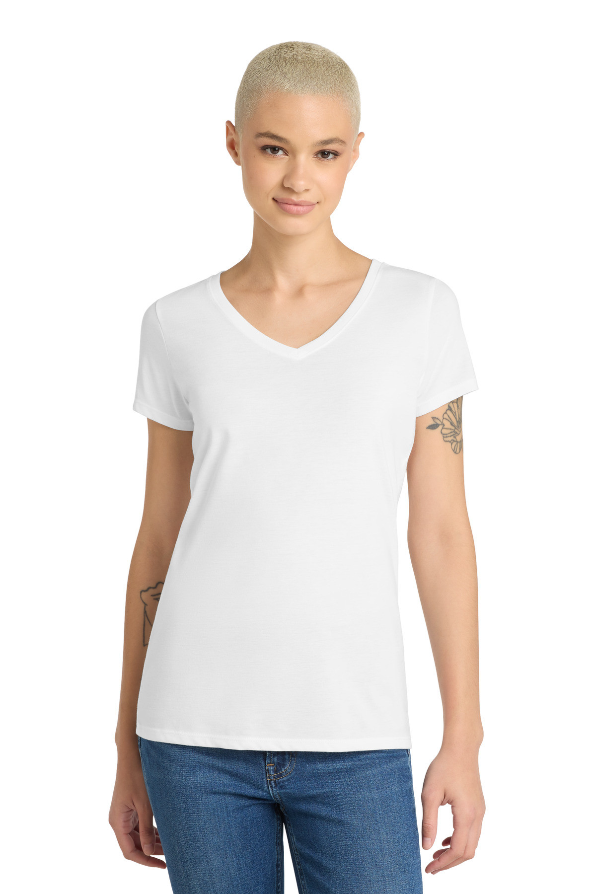 District-®--Women's-Perfect-Tri-®--V-Neck-Tee.-DM1350L-41