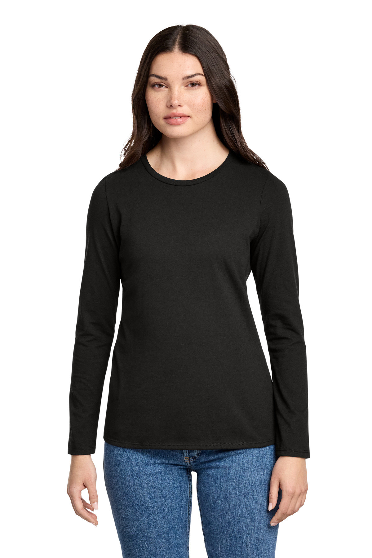 District-®--Women's-Perfect-Blend-®--CVC-Long-Sleeve-Tee-DT110-28