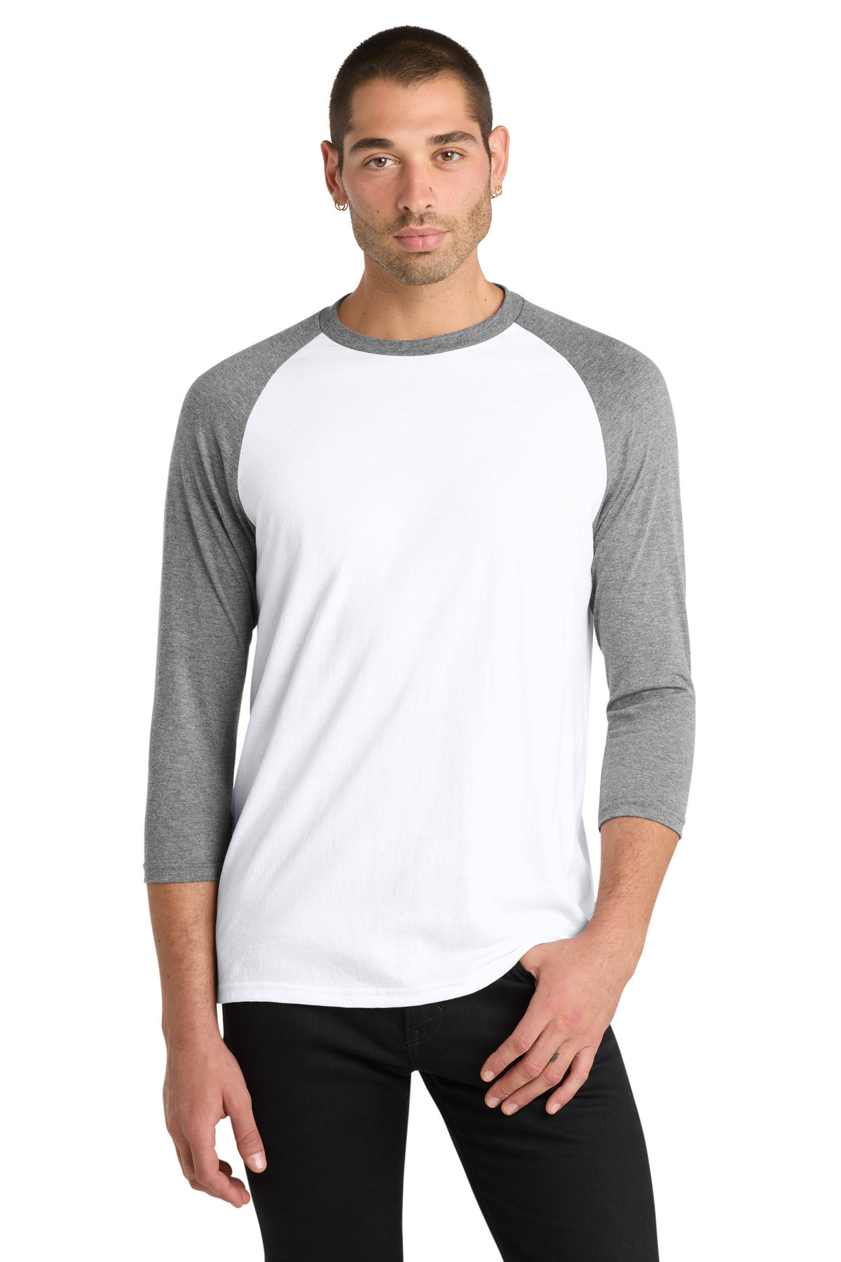 District--®--Perfect-Tri-®--3/4-Sleeve-Raglan.-DM136-47