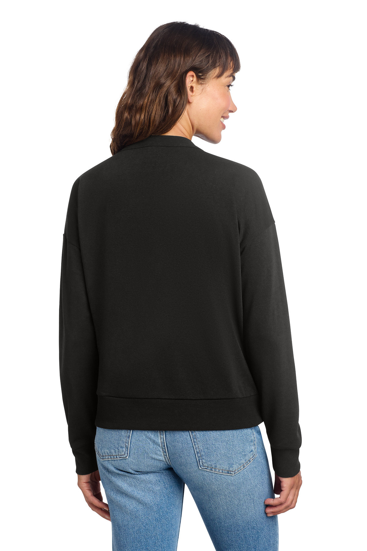 District-®--Women's-Perfect-Tri-®--Fleece-V-Neck-Sweatshirt-DT1312-5