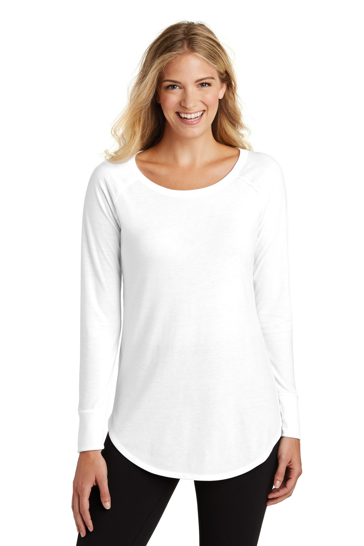 District--®--Women's-Perfect-Tri--®--Long-Sleeve-Tunic-Tee.-DT132L-1