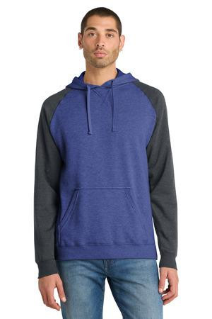 District ®  Young Mens Lightweight Fleece Raglan Hoodie.  DT196