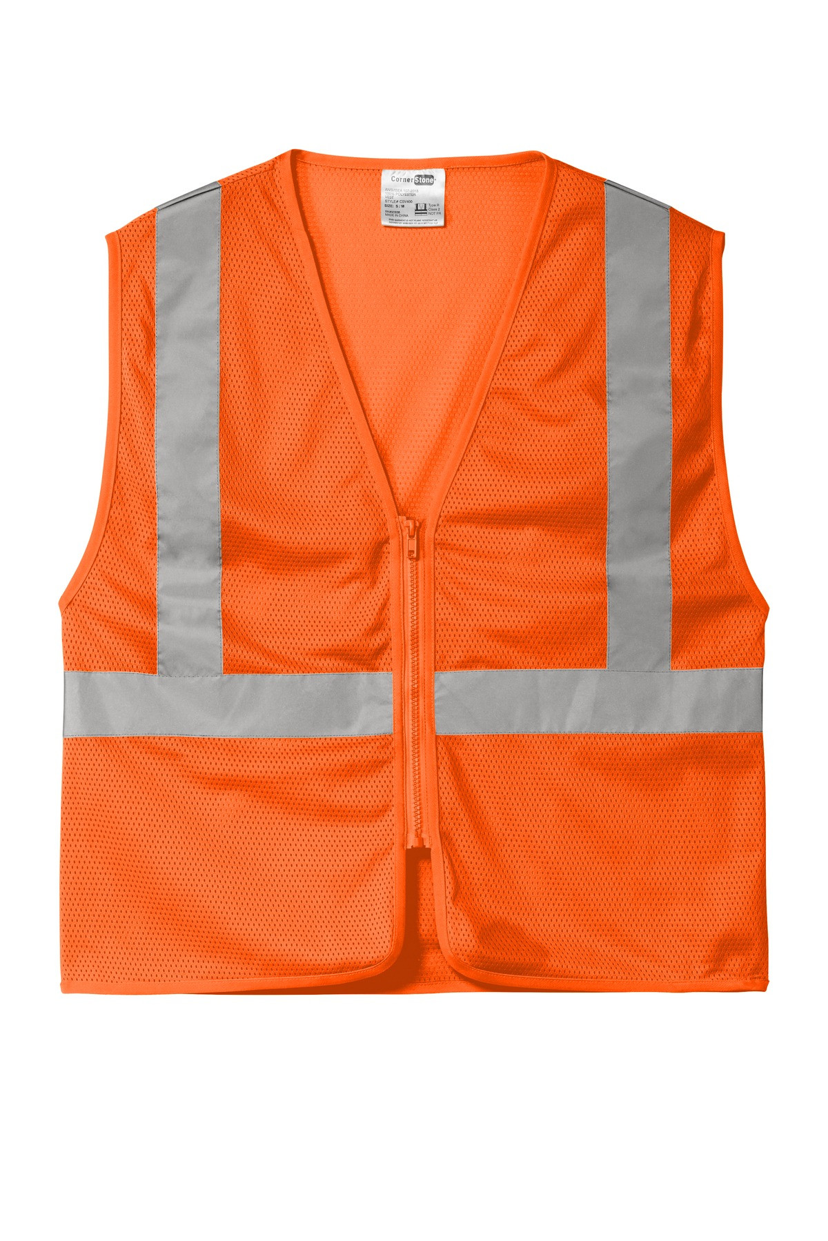 CornerStone--®--ANSI-107-Class-2-Economy-Mesh-Zippered-Vest.-CSV101-27