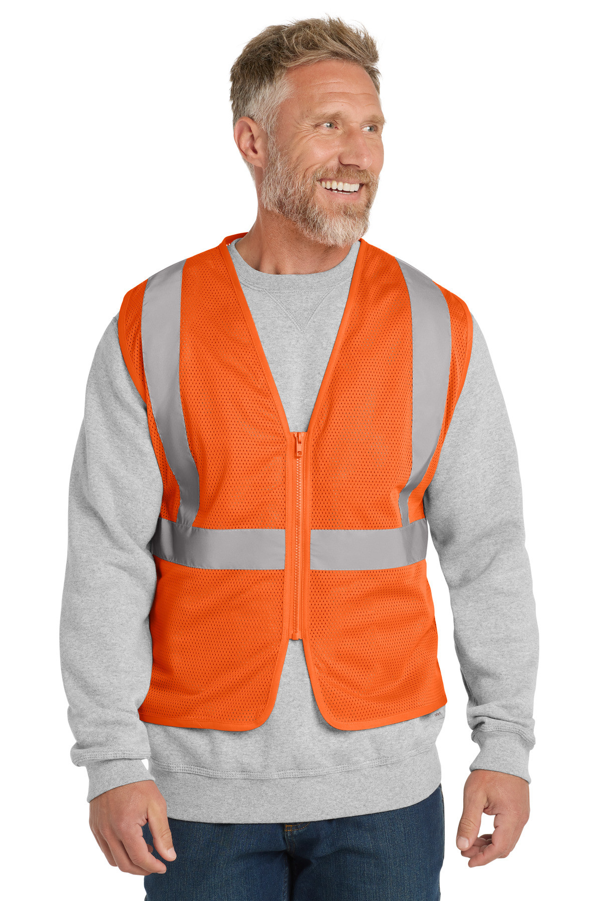 CornerStone--®--ANSI-107-Class-2-Economy-Mesh-Zippered-Vest.-CSV101-40