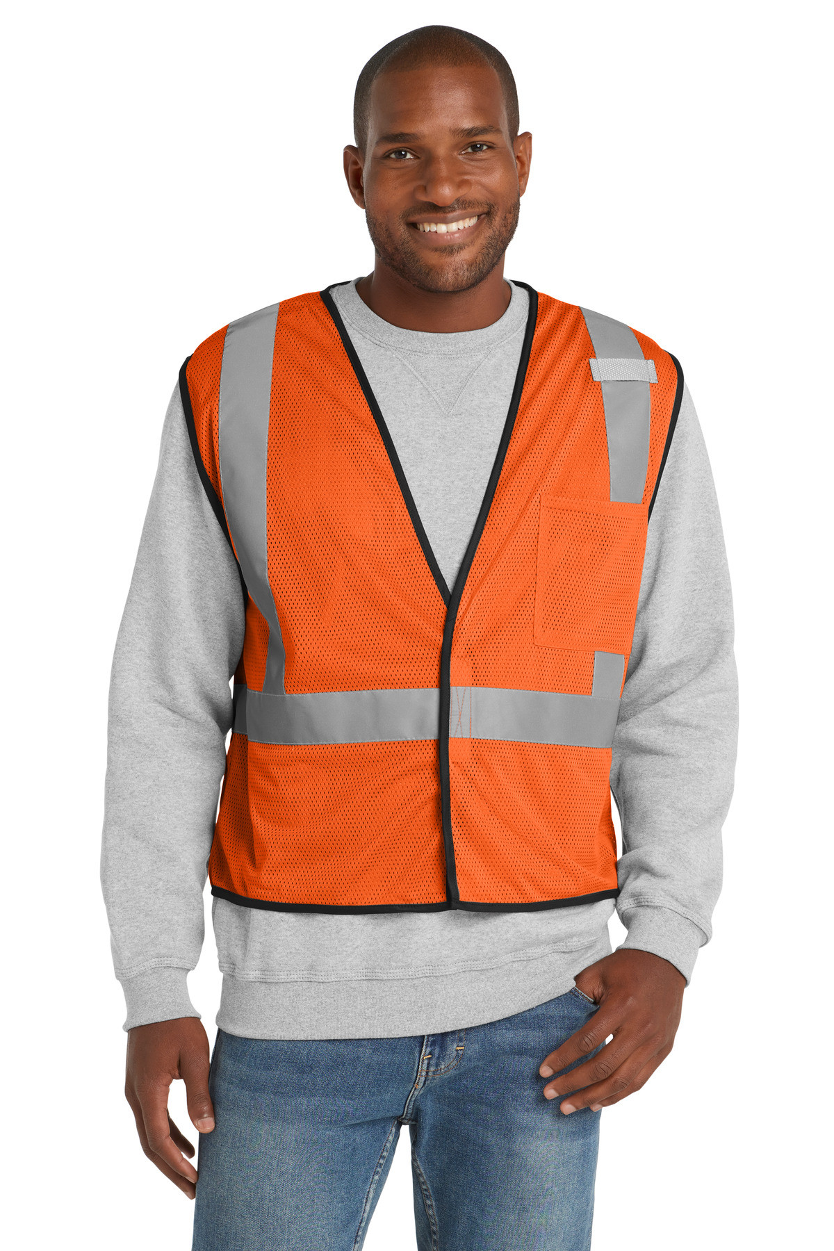 CornerStone--®--ANSI-107-Class-2-Economy-Mesh-One-Pocket-Vest.-CSV100-20