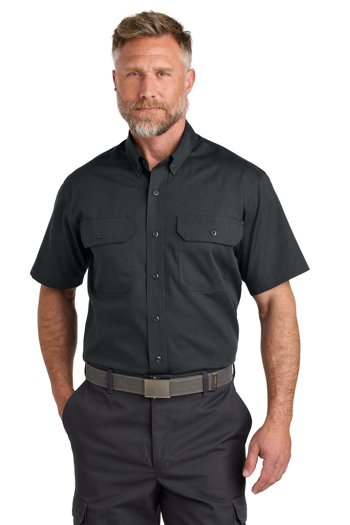 CornerStone-®--Short-Sleeve-Select-Ripstop-Shirt-CSW175-1
