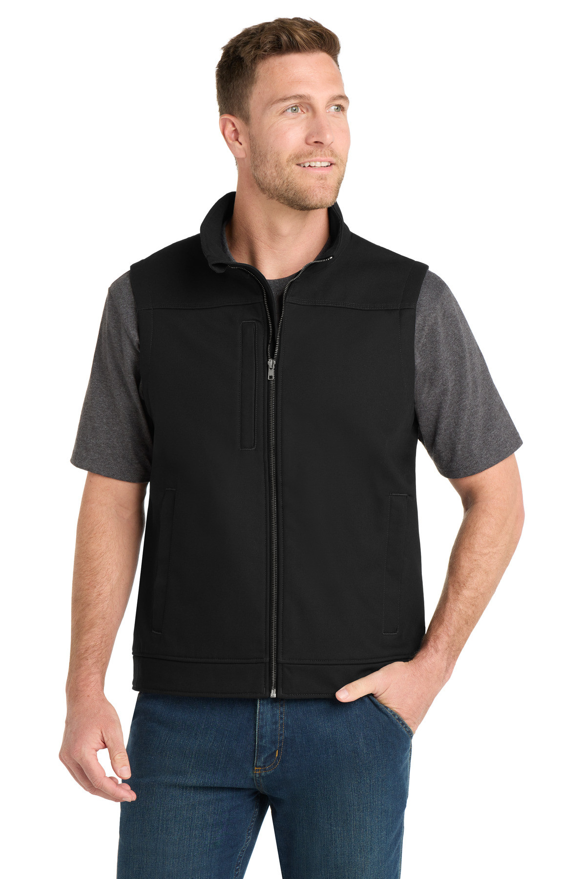 CornerStone-®--Duck-Bonded-Soft-Shell-Vest-CSV60-6