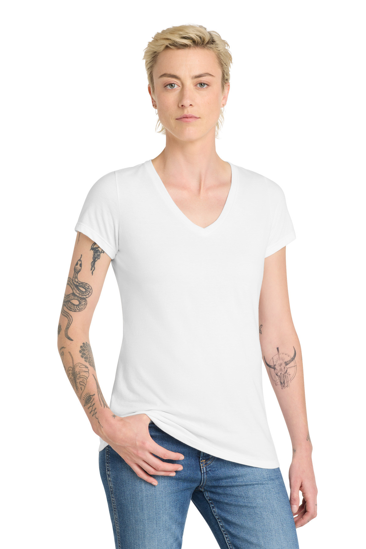 District--®--Women's-Very-Important-Tee--®--V-Neck.-DT6503-33