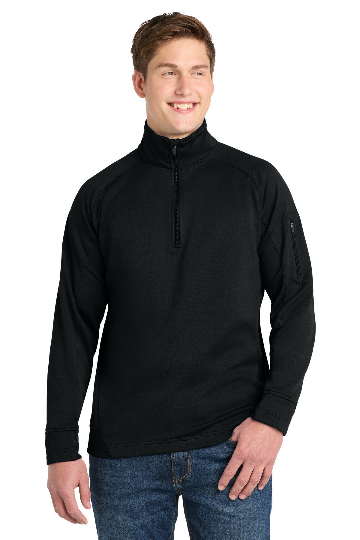 Sport-Tek-®--Tech-Fleece-1/4-Zip-Pullover.-F247-19
