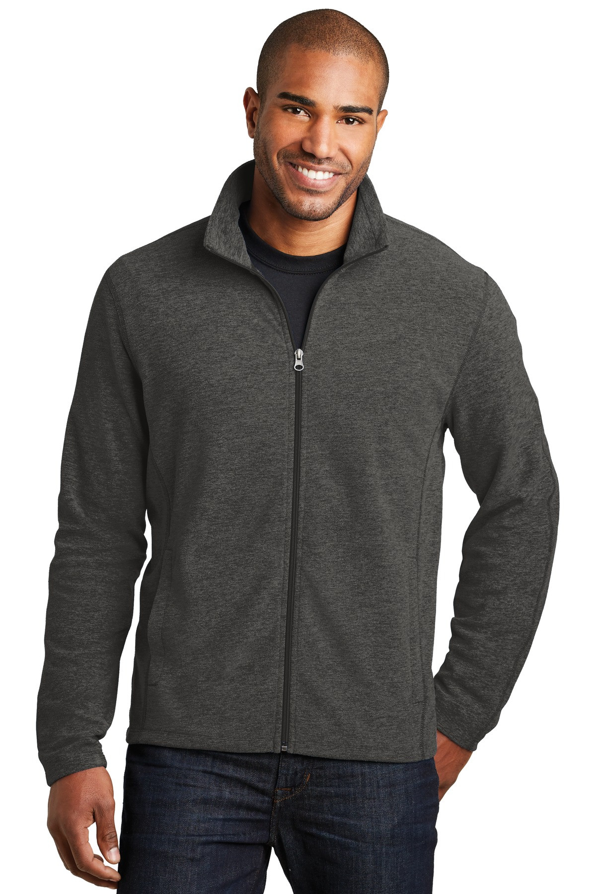 Port-Authority-®--Heather-Microfleece-Full-Zip-Jacket.-F235-17
